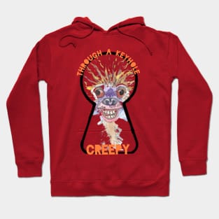 Creepy Through A Keyhole Monster Hoodie